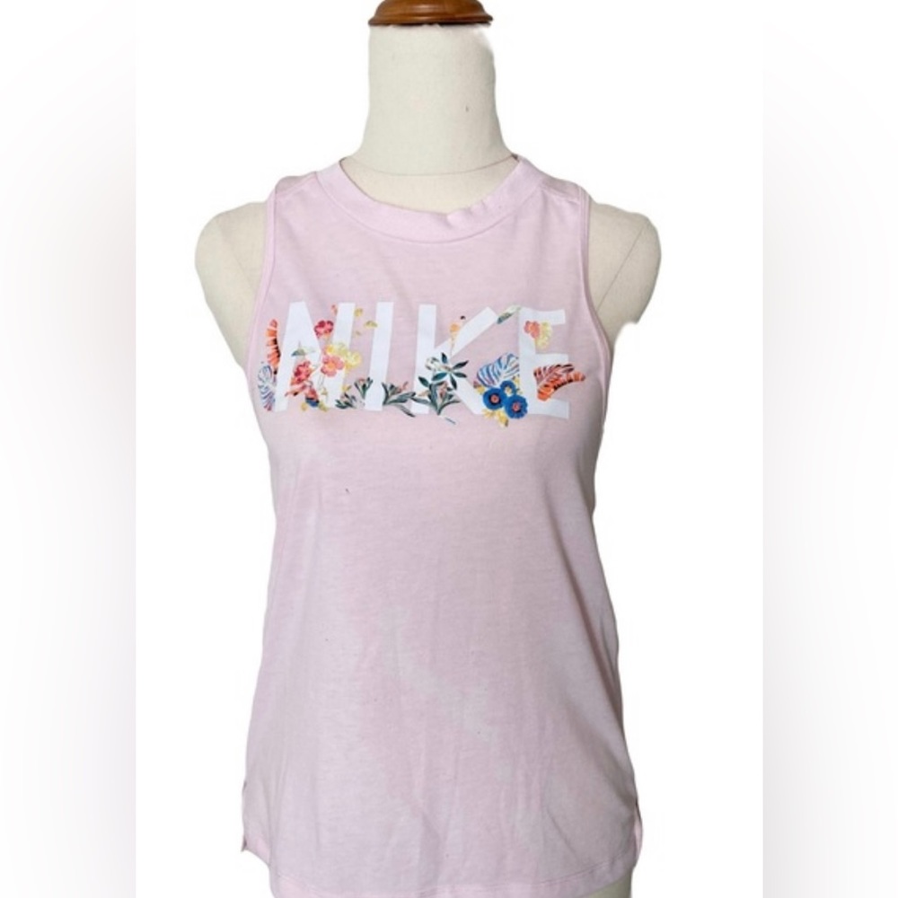 Nike Dri-Fit pink tropical tank top